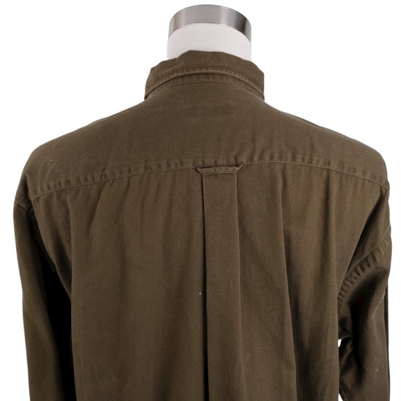 Vintage Nautica Men's XL Long Sleeve Button Down Shirt Brown - Picture 9 of 11